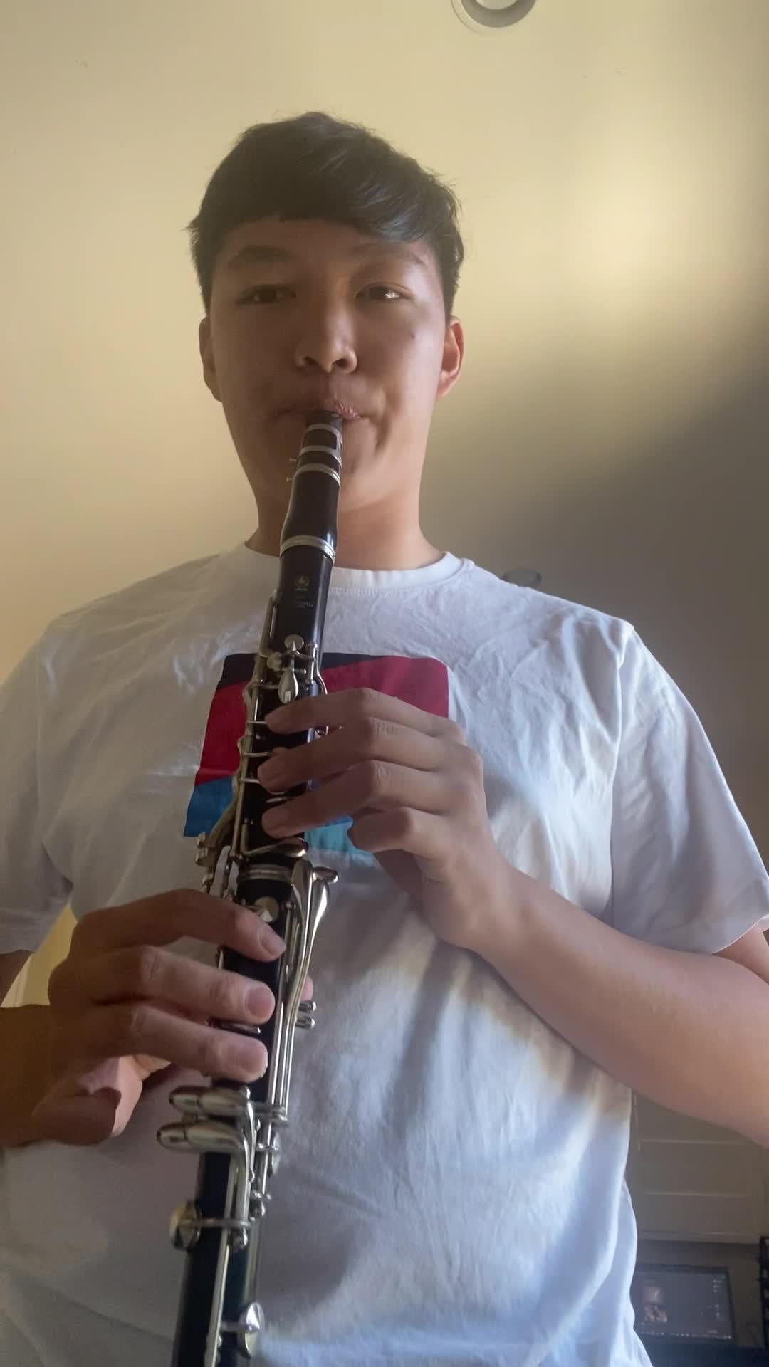 Clarinet - Concert F Major scale