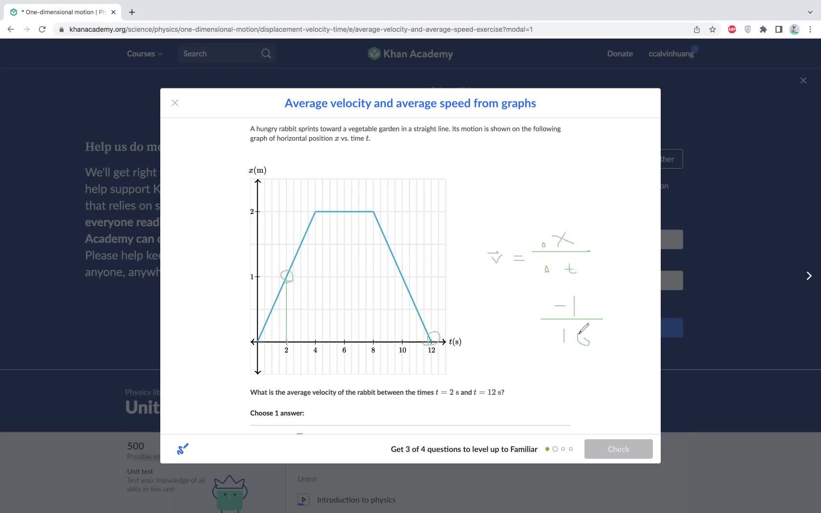 Physics - Average Speed & Velocity from Graph Examples