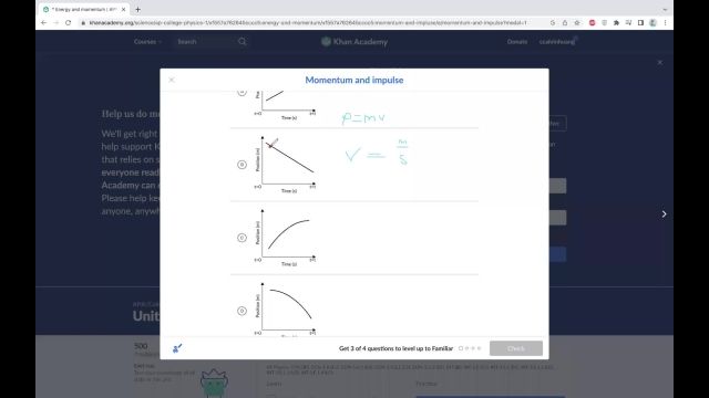 Physics - Momentum Graph Problem Calvin Huang