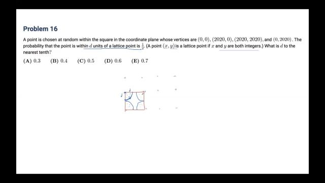 Math - 2020 AMC12A #16 Calvin Huang