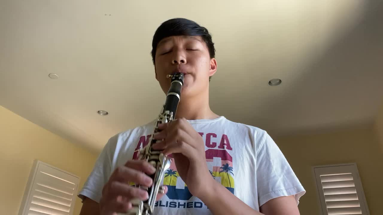 Clarinet-Concert B Major Scale