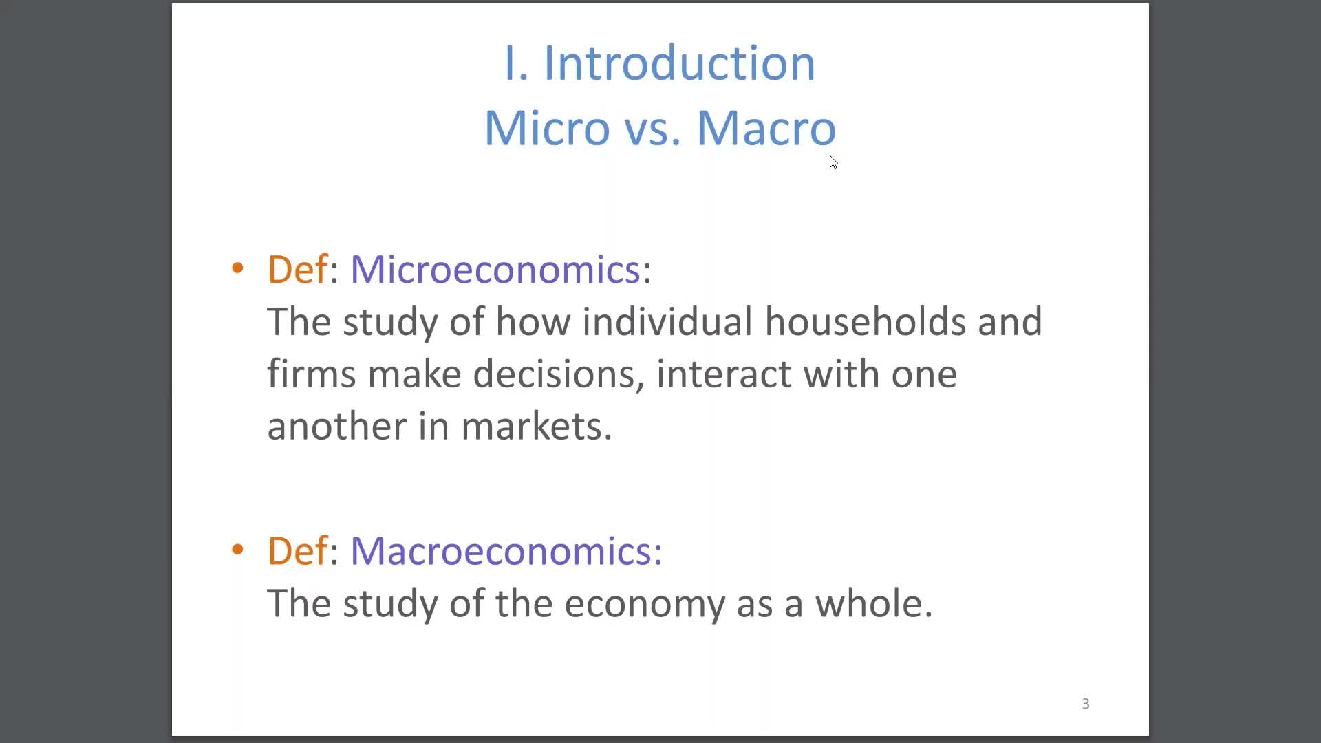 Measuring GDP - Introduction